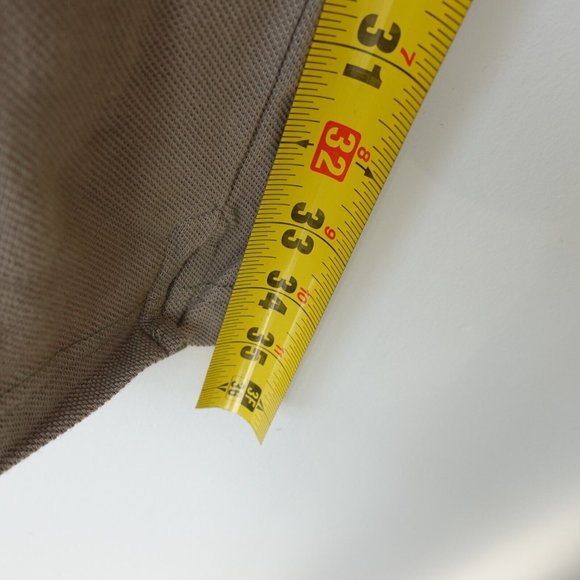 Greg‎ Norman Shirt Mens XL Khaki Cotton Polo Golf Casual Logo Sports NWT - Picture 4 of 9